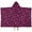 Purple Christmas Star, variant on Red and Brown Christmas Pattern Hooded Bath Towel，50"x30" for Ages 3 To 12 Kids, Quick Dry Lightweight Soft Microfiber Hood Beach Towel Cover Up for Kids