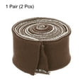 thumbnail image 3 of Uxcell 1 Pair Elastic Cuffs Ribbed Trims, 31.5" x 1.4" Cotton Knit Rib Stretch Cuff Sleeve for DIY Sewing, Brown, 3 of 6