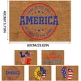 thumbnail image 2 of Independence Day Door Mat Funny Welcome Doormat Front Door Mats Outdoor Door Mat Mat Front Door Mat Cute July Fourth Door Mats for Home Entrance Warehouse Sale Clearance Land of The Free 16x24IN, 2 of 4