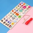 thumbnail image 2 of Educational Wooden Toys For kids Board Math Fishing Count Numbers Matching Digital Shape Match Early Education Toy heqiyong LED, 2 of 2