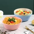 thumbnail image 5 of Fmxomd 30 OZ Soup Bowls, Plastic Bowls Set of 4, Wheat StrawBowl for Kitchen, Large Bowls for Soup, Cereal, Salad, Ramen and Fruit, Dishwasher & Microwave Safe, 5 of 7