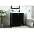 thumbnail image 2 of 30 inch single bathroom vanity in black, 2 of 8