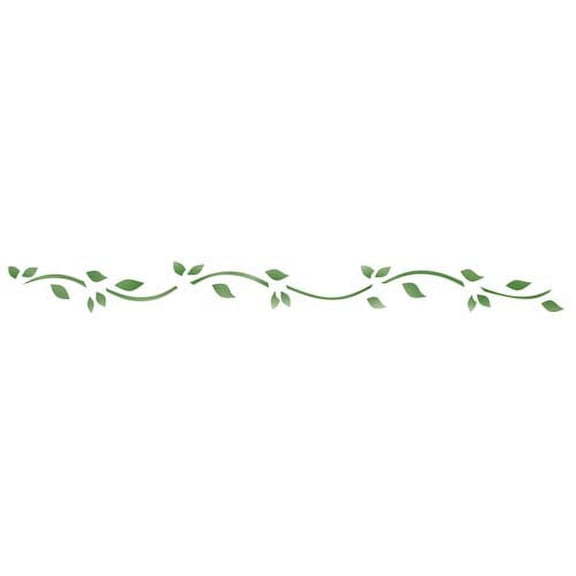 Tiny Leaf Wall Stencil Border 091 by Designer Stencils