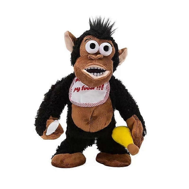 Electric Plush Gorilla Crying Gorilla Eat Banana Magnetic Control Monkey Banana Gorilla Funny Toy