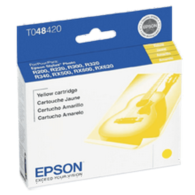 ~Brand New Original EPSON T048420 INK / INKJET Cartridge Yellow for Epson Stylus Photo RX600