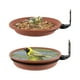 thumbnail image 2 of Comederos para pájaros, comedero para colibríes, 2 comederos para pájaros montados en árbol con acero resistente, bandeja marrón oscuro para baño de pájaros, se instala en cercas de madera, árboles y, 2 of 4
