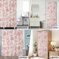 thumbnail image 6 of Pink Pastoral Flowers Fabric Shower Curtain Farmhouse Floral Washable Shower Curtains for Bathroom, Waterproof Bath Curtain with Hooks Home Decor 36x72in, 6 of 8