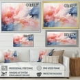 thumbnail image 4 of Designart "Soothing Swirls Pink and Blue Symphony III" Abstract Framed Wall Art Decor - Modern Pink Abstract Painting Entryway Framed Wall Art, 4 of 6