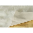 thumbnail image 5 of Luxe Gordon Faux Sheepskin Double Rug Off-White 2x6 Feet Soft Durable Carpet, 5 of 5