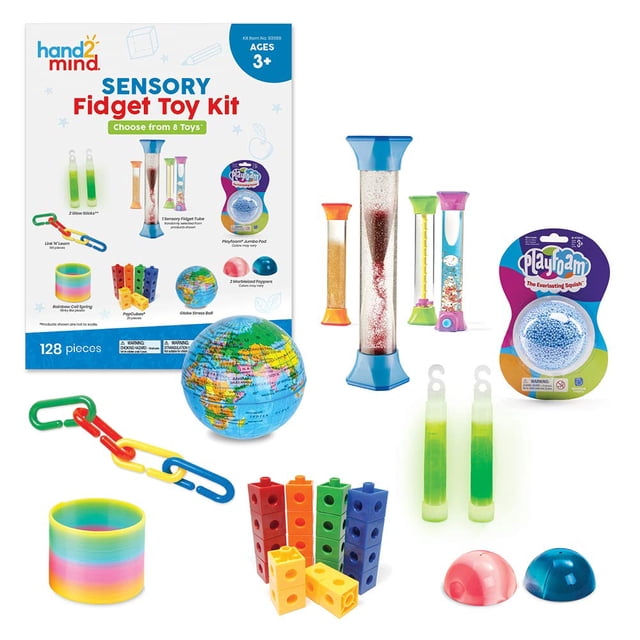 Kit de Juguetes Sensoriales Fidget hand2mind 128 Piezas PARA Niños