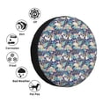 thumbnail image 4 of Naloa Tropical Sloth PVC Leather Spare Tire Wheel Cover for Car Truck SUV Camper Trailer Universal Fit many size15 inch, 4 of 6