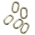 thumbnail image 4 of Tachiuwa 5x5 Pieces Spring Oval Rings 1" Oval Carabiners for Purse Jewelry Making Craft Bronze, 4 of 10