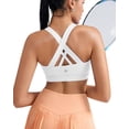 thumbnail image 3 of Sujetador deportivo RUNNING GIRL con espalda entrecruzada y acolchado con tiras para mujer, 3 of 9
