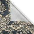 thumbnail image 3 of Ambesonne Damask Kitchen Curtains, Victorian Baroque Style, 55"x39", Charcoal Grey Cream, 3 of 3