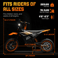 thumbnail image 5 of TieTie Electric Dirt Bike for Adults/Teens,3000W Peak Brushless Mid-Motor,52V 24Ah Battery,52mph Max Speed, 60mi Range,Off-Road Use Only,Age 14+, 5 of 10