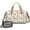 Cartoon Pug and, variant on Women Men Gym Bag,Dachshunds on the Beach Small Duffle Bag Spend the Night Bags for Women with Shoes Compartment Washbag,Detachable Shoulder Strap,19.7x8.3x11 Inches