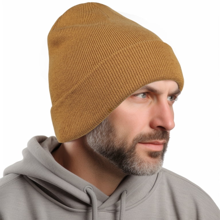 ACCEHUT Unisex Beanie, Cozy Winter Ski Cap, Stretchy Cuffed 