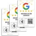 thumbnail image 1 of Étiquette Réutilisable Personnalisée-Tap/qr Carte de Review Google - 3 Packs Carte de Review Instantanée Google - Code QR et Cartes NFC pour Affaires, Google Tap Card, 1 of 5