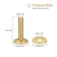 thumbnail image 2 of Unique Bargains 10 Set 12x4x21mm Solid Brass Rivets and Burrs Leather Fastener, Gold Tone, 2 of 5