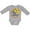 AC-Heather Grey, variant on Inktastic Big Sister Sunflower Wreath Boys or Girls Long Sleeve Baby Bodysuit
