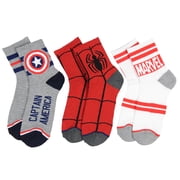 Marvel Quarter Mens 3Pk Socks Set