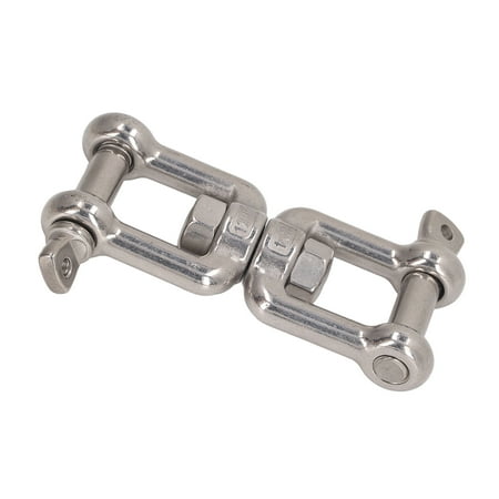 

2024 304 Stainless Steel Double Jaw Shackle Rustproof Universal Jaw Anchor Connector for Hardware Lifting Connection 12mm / 0.5in