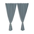 thumbnail image 2 of FENGGHAO Outdoor Curtains for Patio 2 Panels Sticky Top No Drill Sun Blocking Waterproof Drapes for Gazebo Porch Balcony, 2 of 7