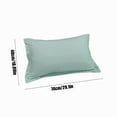 thumbnail image 3 of Latrodar Pillowcases Solid Polyester Sleep Pillowcase Good For Sturdy 18.90x29.13 Inch Green 12x8 Inch Home Essentials, 3 of 5