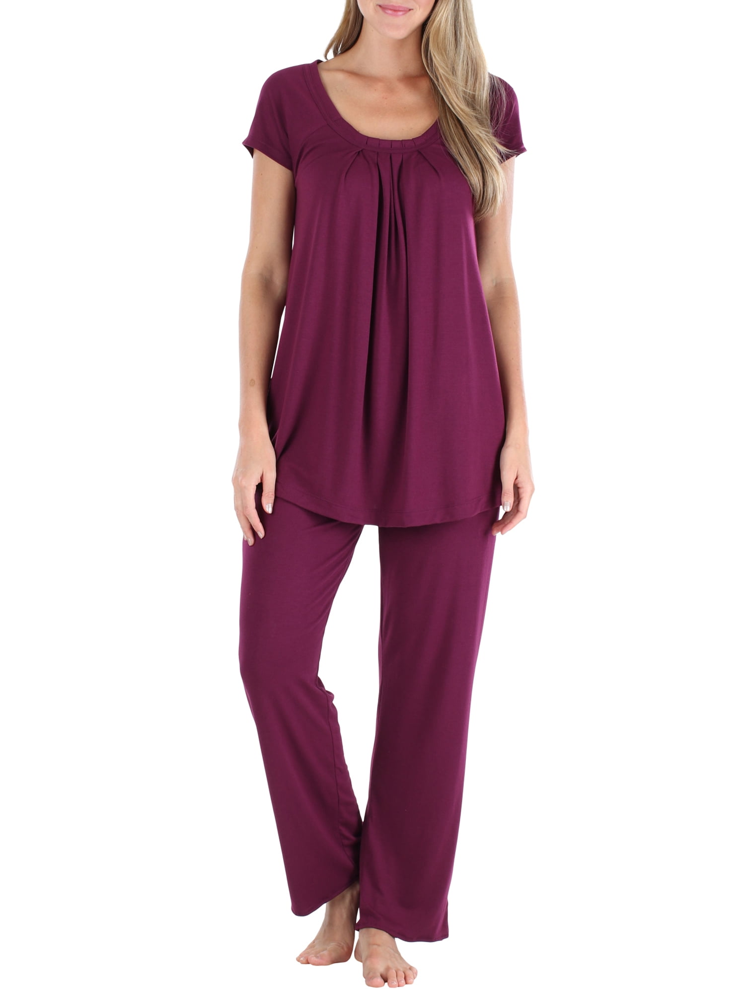 PajamaMania PajamaMania Women's Stretchy Knit Short Sleeve Oversized