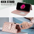 thumbnail image 4 of Allytechgroup Wallet Case for iPhone 7 / 8 / SE 2022 & 2020 with Credit Card Slot, RFID Blocking PU Leather Case with Lanyard & Shoulder Strap & Kickstand Shockproof Bumper for Women Men, Rosegold, 4 of 8