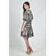 thumbnail image 3 of Vestido corto estampado clasico Roman Fashion /Juvenil, 21454 (Azul marino) azul marino M, 3 of 6
