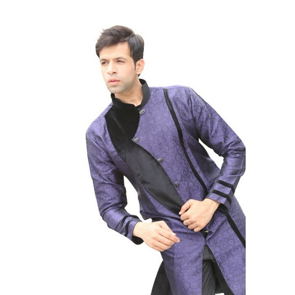Stylish Indian Wedding Indo-Western Sherwani for Men. This product is custom made to order.