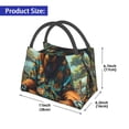 thumbnail image 2 of Disketp Forest Meditating Gorilla Bolsa Térmica Estampada, Bolsa Térmica Aislante para Almuerzo, Playa y Campamento, 2 of 6