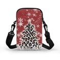 thumbnail image 2 of HELLHERO 2 Layers Travel Crossbody Purse, Trendy Polyester for Casual Travel Leopard Print Roses, 2 of 7