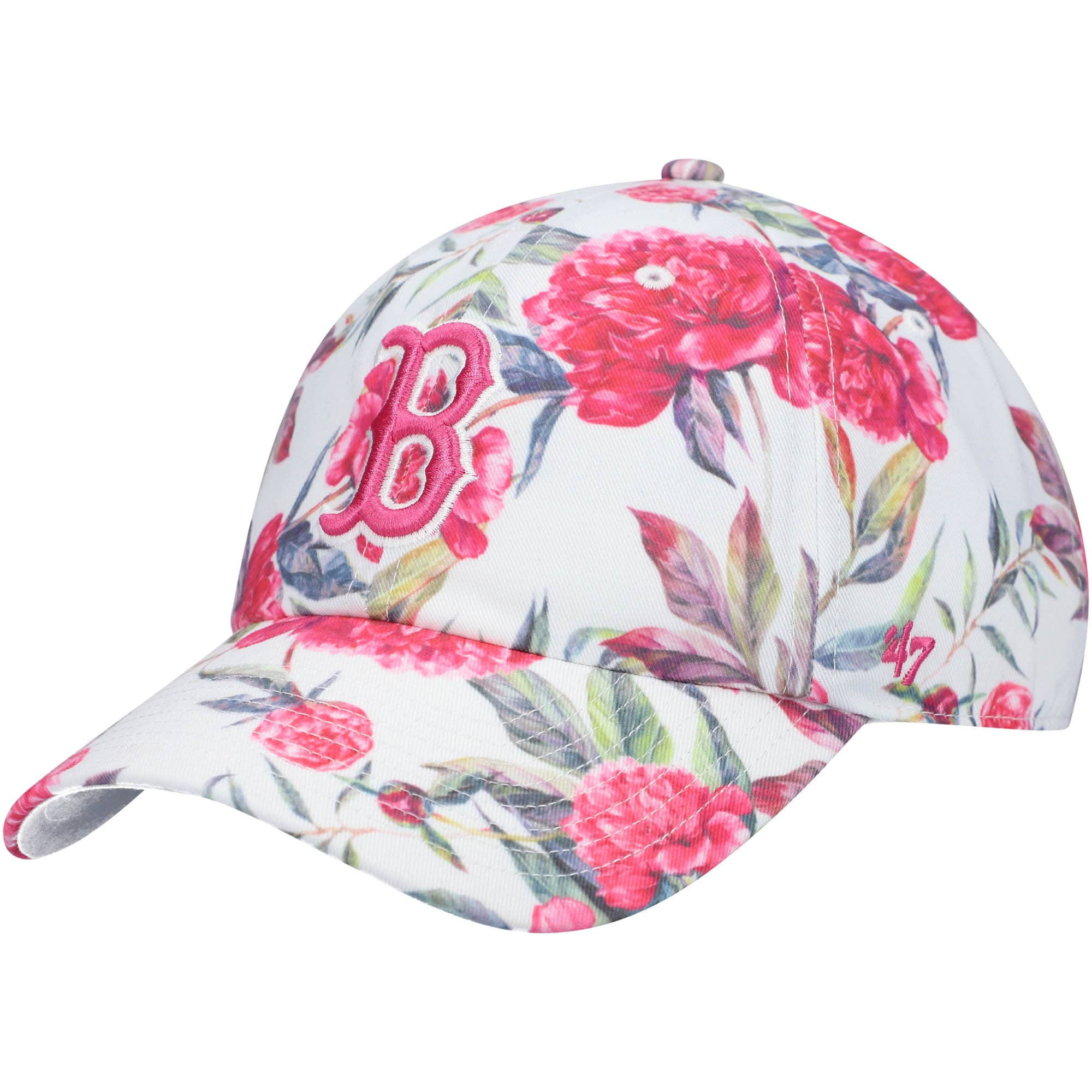 floral red sox hat