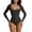 Black, variant on YouLoveIt Long Sleeve Bodysuits for Women Square Neck Bodysuit One Piece Shapewear Bodysuit Tummy Control Slimming Body Suit for Womens