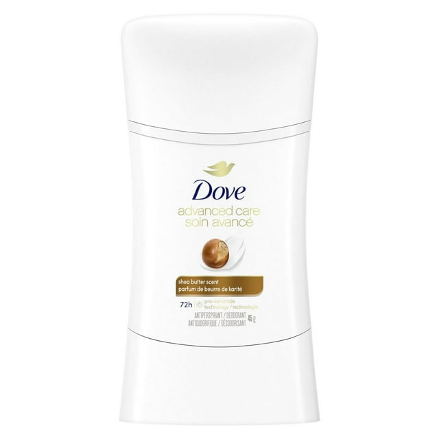 Dove Soin Avancé Désodorisant Antisudorifique pour Femme Beurre de Karité, 45 g