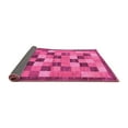 thumbnail image 2 of Ahgly Company Indoor Square Checkered Pink Modern Area Rugs, 7' Square, 2 of 4