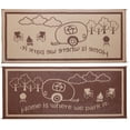 thumbnail image 2 of Ming's Mark 8' x 18' RV Home Outdoor Mat, "Home is Where We Park It", Brown / Beige (RH8187), 2 of 4