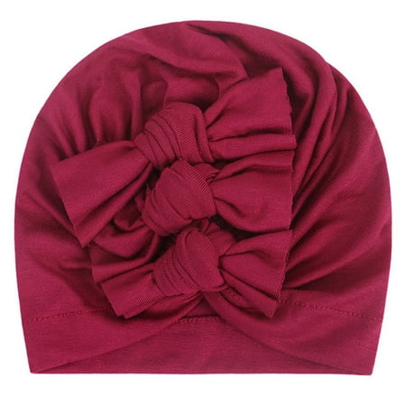 

Relanfenk Baby Hats Children s Flower Soft Girl Boy Turban Cap Bowknot Hat