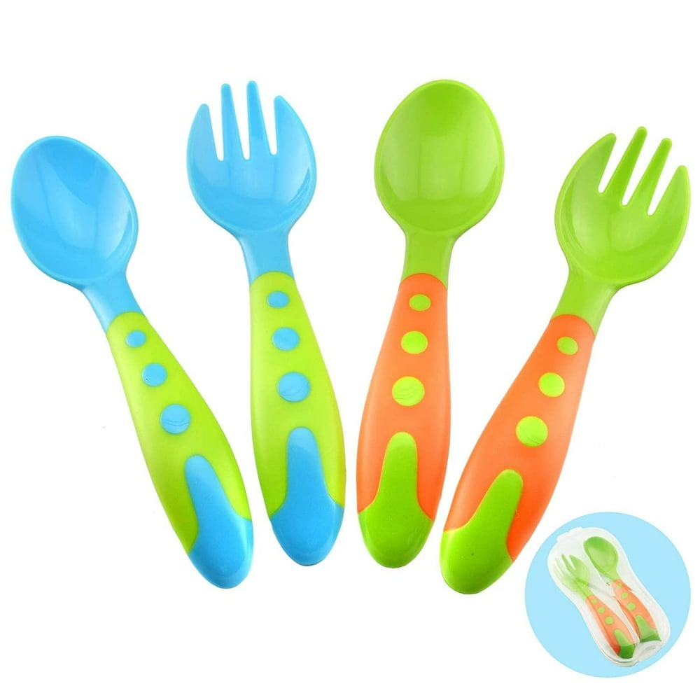 Toddler Utensils Baby Spoons and Forks Set Includes Baby Utensils Case