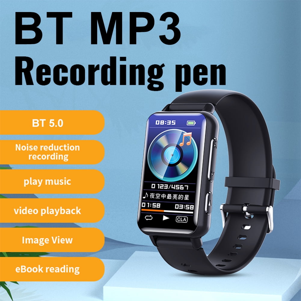 HUISZJ Voice Recorder Watch, HD MP3 Voice Recorder Bracelet Noise Reduction Bracelet with 200mAh Battery, Recording Device for Personal Meetings Interviews Classes (4GB)