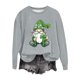 thumbnail image 1 of Camiseta de Manga Larga de la Mujer Grinch Navidad Impresa Casual con Detalle de la Manga Festiva, Camisetas de Navidad de Manga Larga de la Mujer, 1 of 5