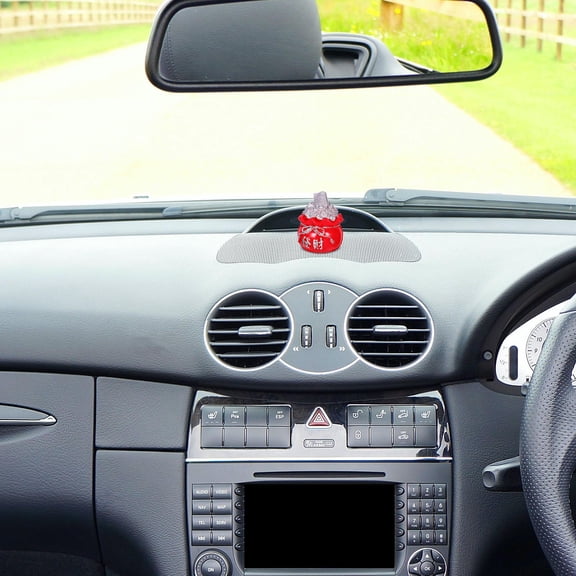 POPETPOP Compact Plated Silver Shui Bao Figurine Car Dashboard Decoration for Financial Success