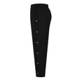 thumbnail image 6 of DHFJKG Corduroy Pants Women Baggy Comfy Joggers Elastic Waist Palazzo Harem Pants Side Button Up Solid Color Stylish Trousers, 6 of 7