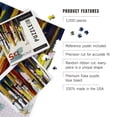 thumbnail image 4 of Lantern Press 1000 Piece Jigsaw Puzzle, Vermont, Colorful Skis, 4 of 5