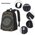 thumbnail image 3 of Disketp Dot Mandala Large Capacity Backpack Lunch Bag Pencil Case Combination 3 Piece Set for Student, 3 of 7