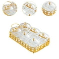 thumbnail image 6 of EHJRE Divided Dried Fruit Plate, Multi-Grid Serving Dishes, Luxury Versatile Appetizer 6 trays, 6 of 9