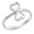 thumbnail image 1 of Infinity Love Heart Purity Promise Ring .925 Sterling Silver Band Jewelry Female Male Unisex Size 9, 1 of 4