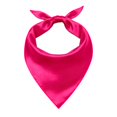 thumbnail image 4 of UJNDER Womens Soft Silk-like Square Shawl Scarf with Lightweight Drape and Subtle Shine for Daily Elegant Wear Neck Scarf for Women,01_Hot Pink,One Size, 4 of 5